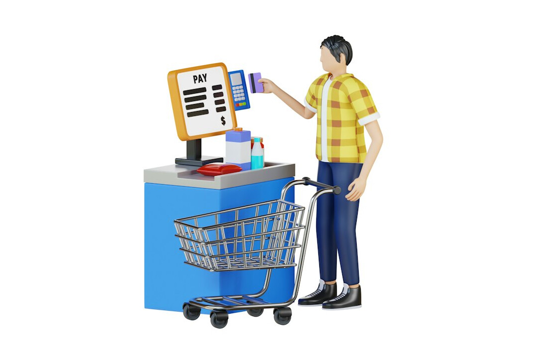 supermarket checkout counter