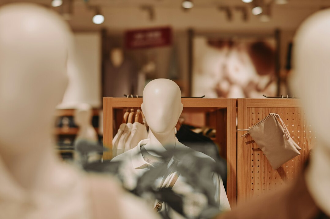 security camera in clothing store