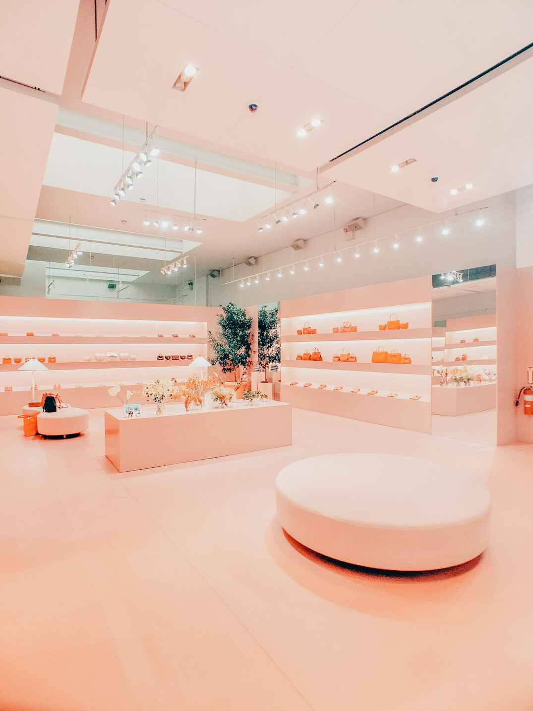 retail store interior with security